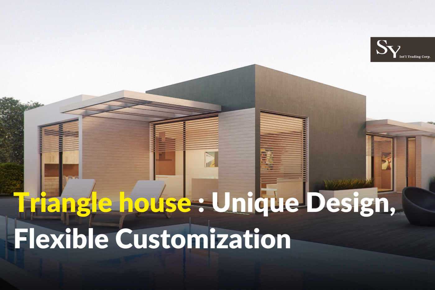 Triangular-Houses-Unique-Design-Flexible-Customization-to-Meet-Various-Needs SY & CO. INTERNATIONAL TRADING CORPS.